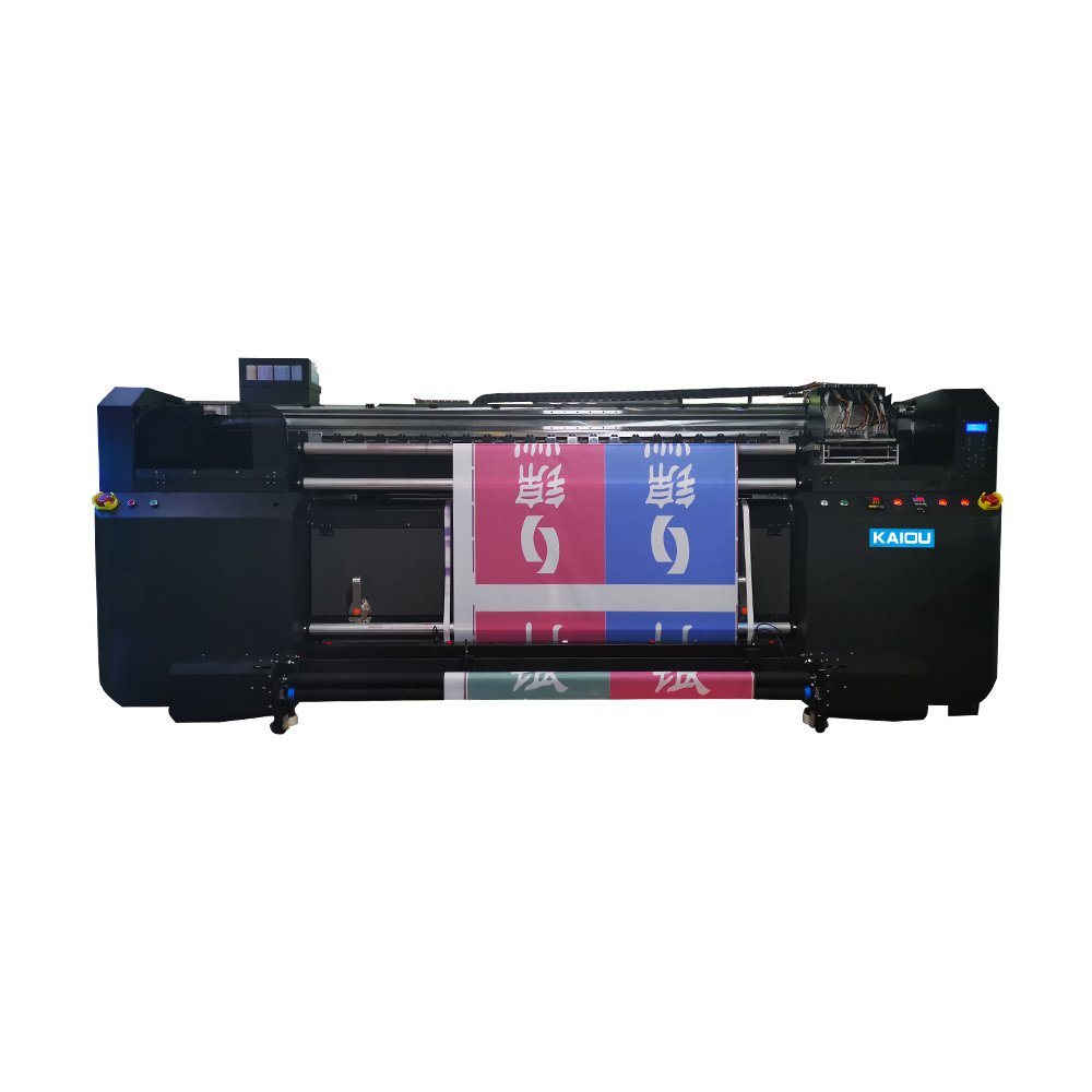 KAIOU Flag Printer Integrierter Ofen 4 * i3200 Druckkopf Digitaldruckmaschine Thermische Farbwiedergabe