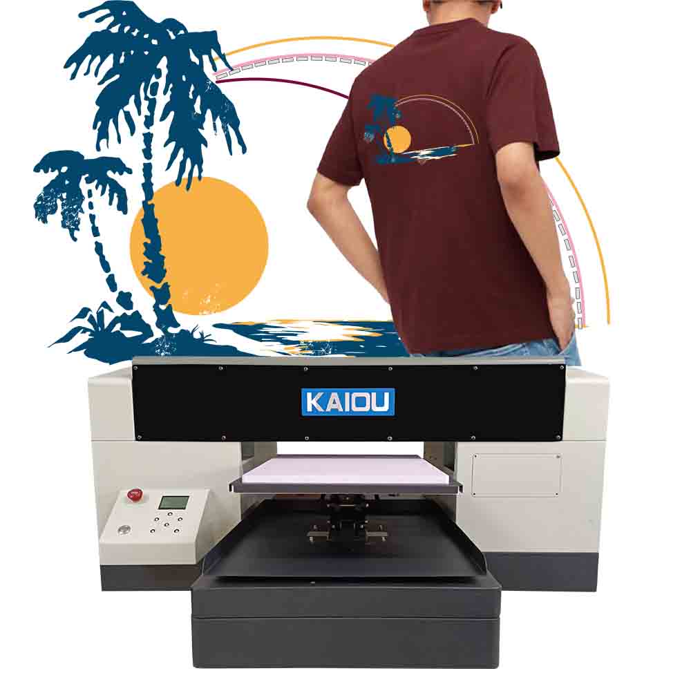 Schneller Großformat-DTG-Drucker mit einer einzigen Plattform direkt auf das Kleidungsstück