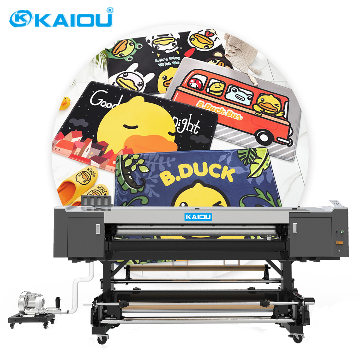 Kaiou 1,8 m UV-Drucker, kommerzieller großformatiger Rolle-zu-Rolle-UV-Drucker